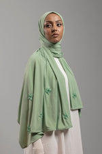 Load image into Gallery viewer, Premium Jersey Handmade Diamond 1 | Sage Green
