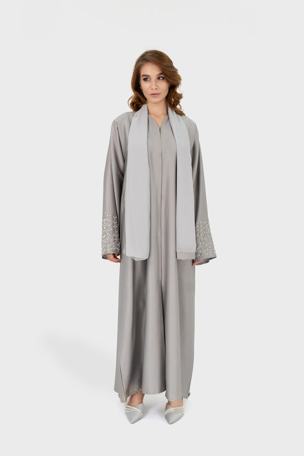 Abaya Mara  | Silver Sheen