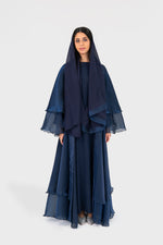 Load image into Gallery viewer, Dreamy Abaya | Navy Bloom
