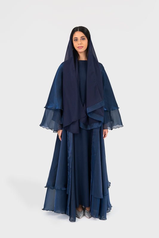 DREAMY ABAYA -NAVY BLOOM