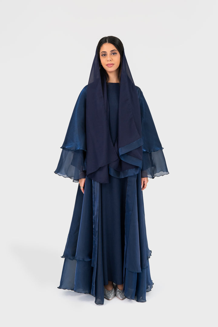 Dreamy Abaya | Navy Bloom