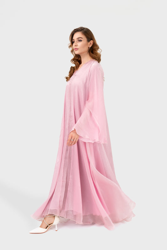 Dreamy Abaya - Rose Pink