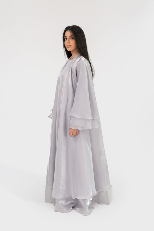 Dreamy Abaya - Soft Silver