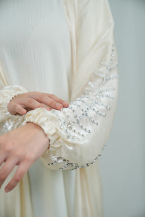 Crystal Abaya | Off White