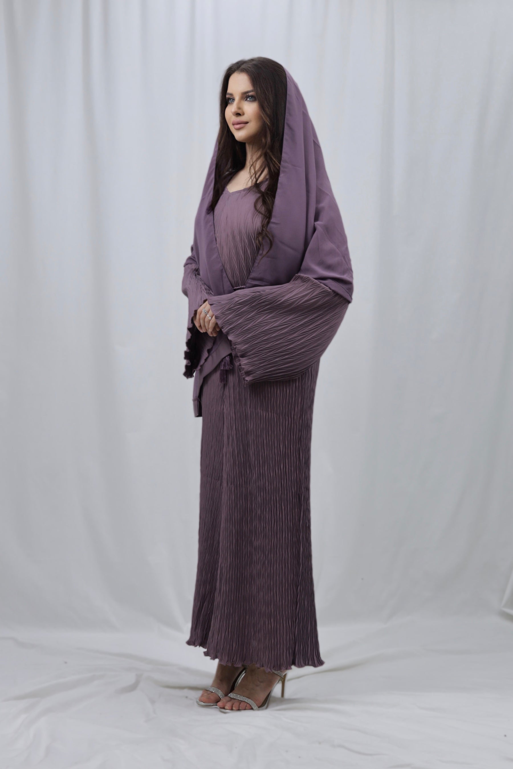 Pleated Dress | Mauve