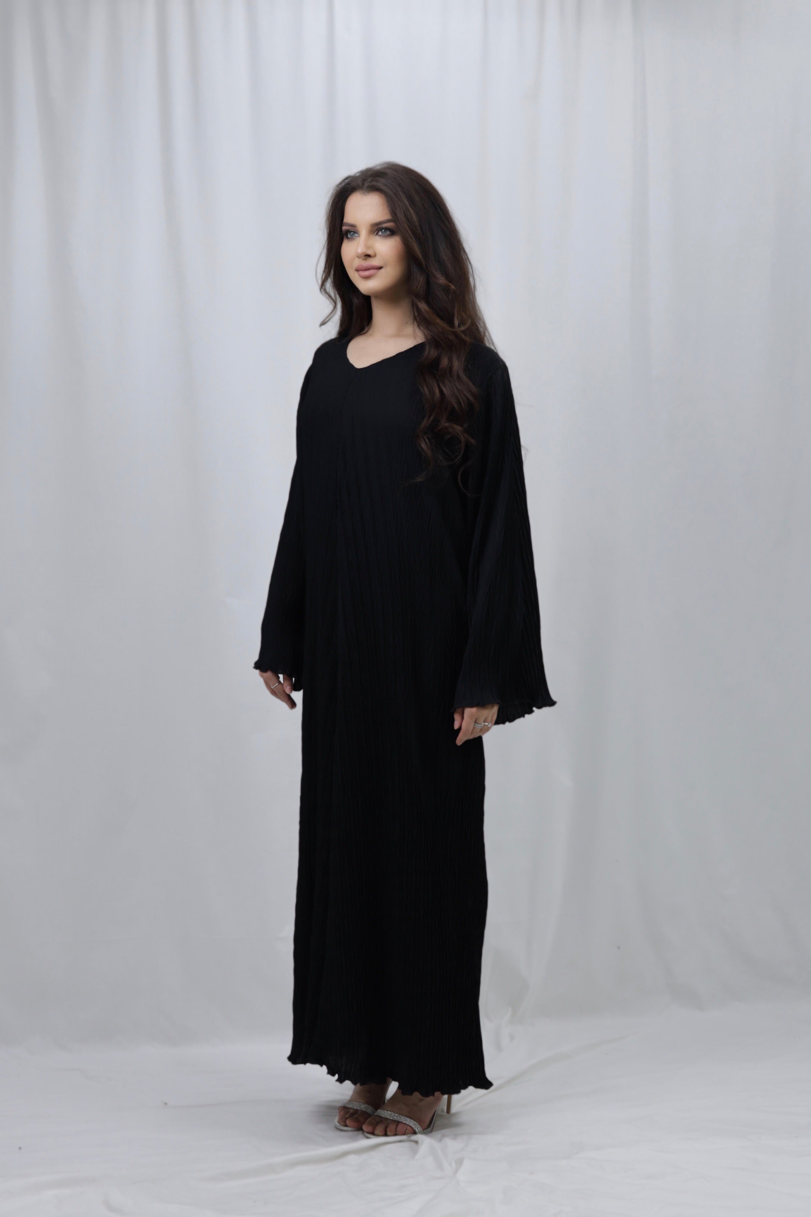 Pleated Dress - Black