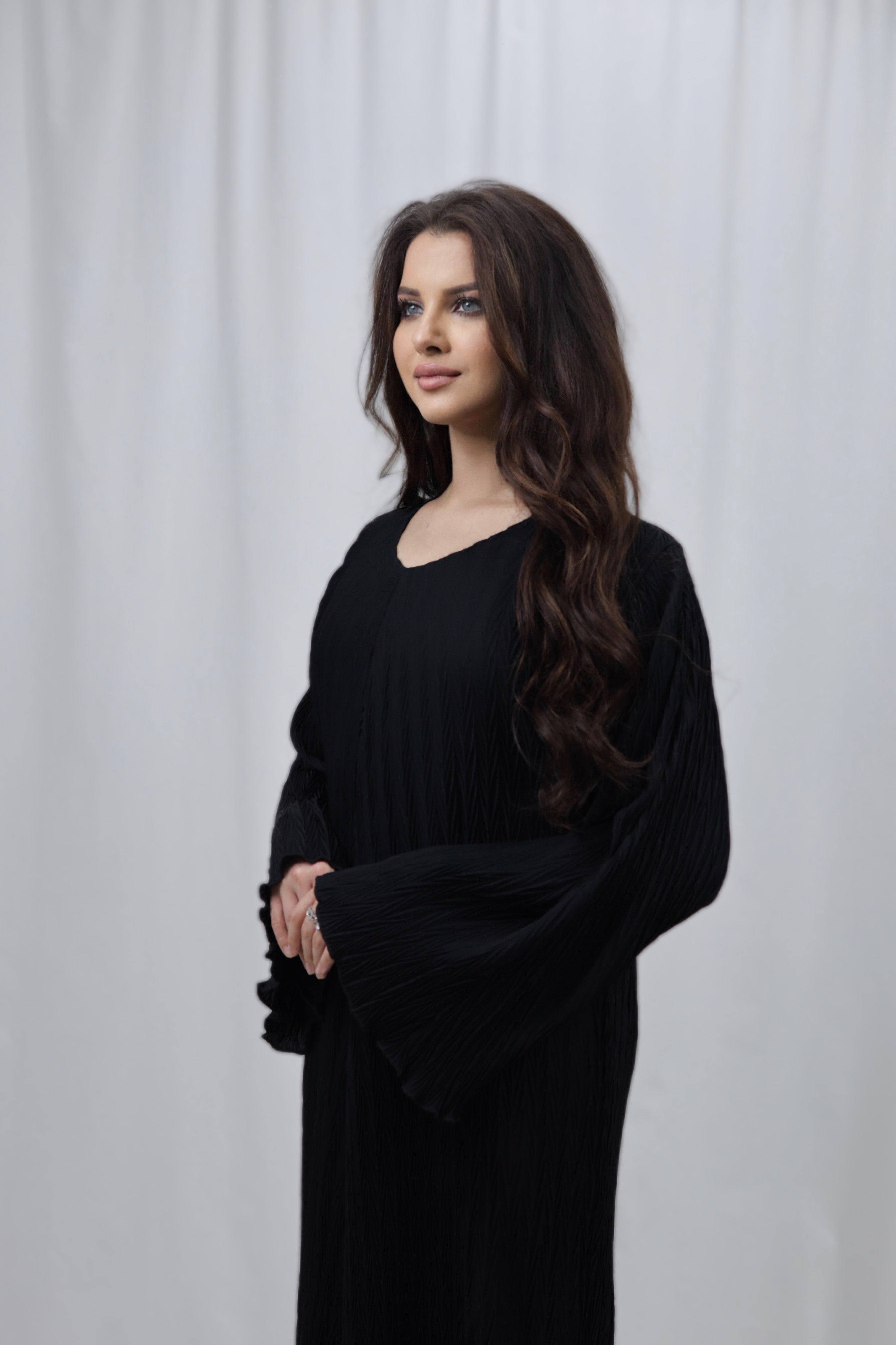 Pleated Dress - Black