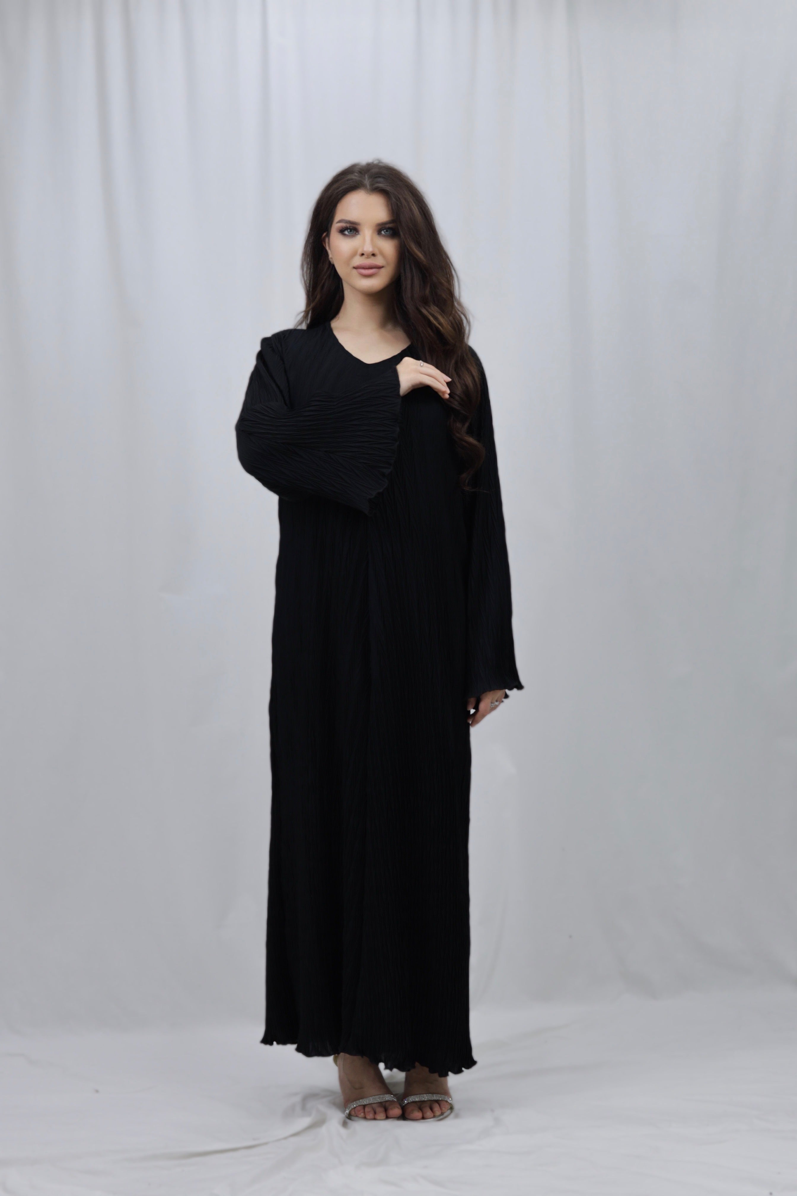Pleated Dress - Black