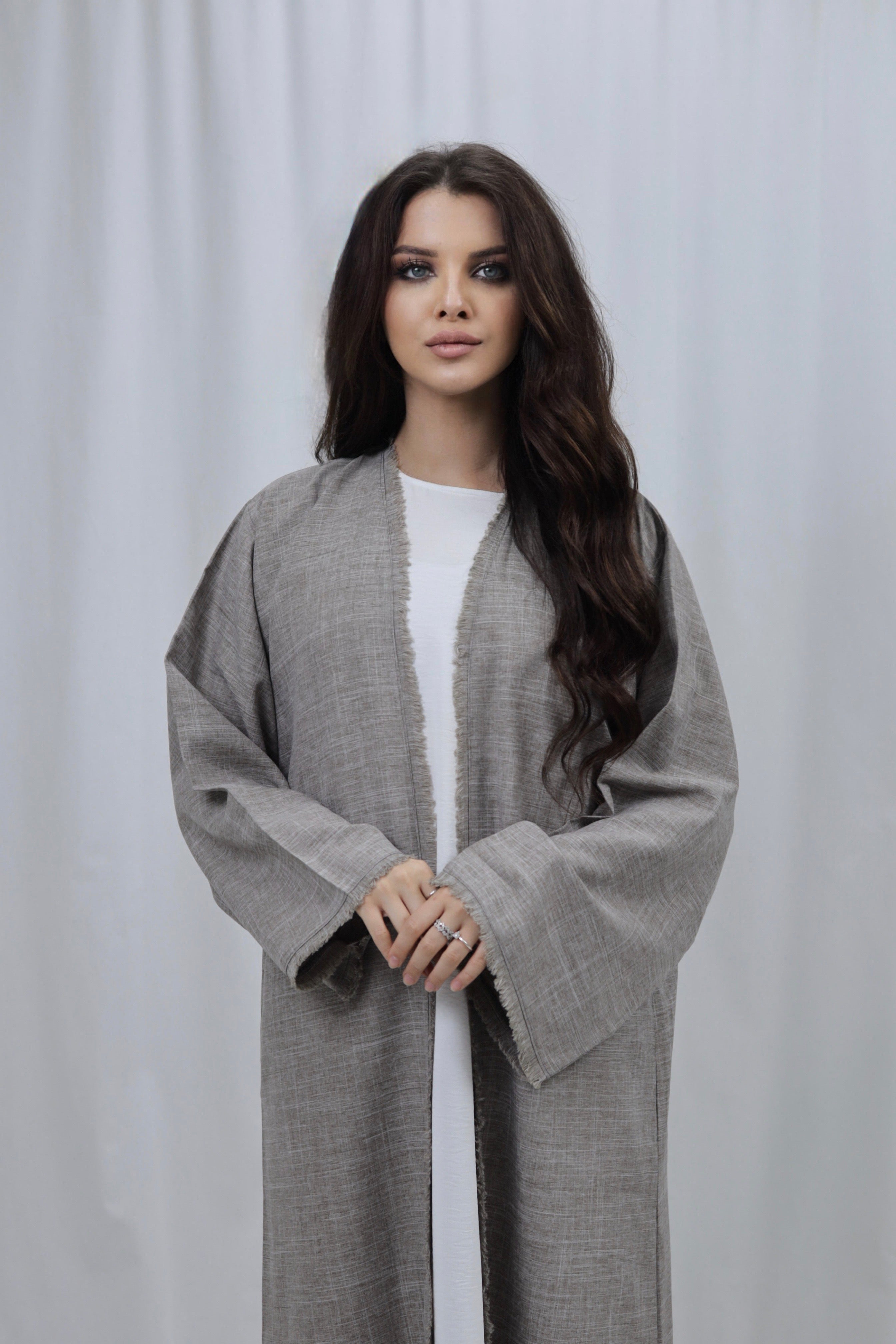 Linen Kimono | Light Brown