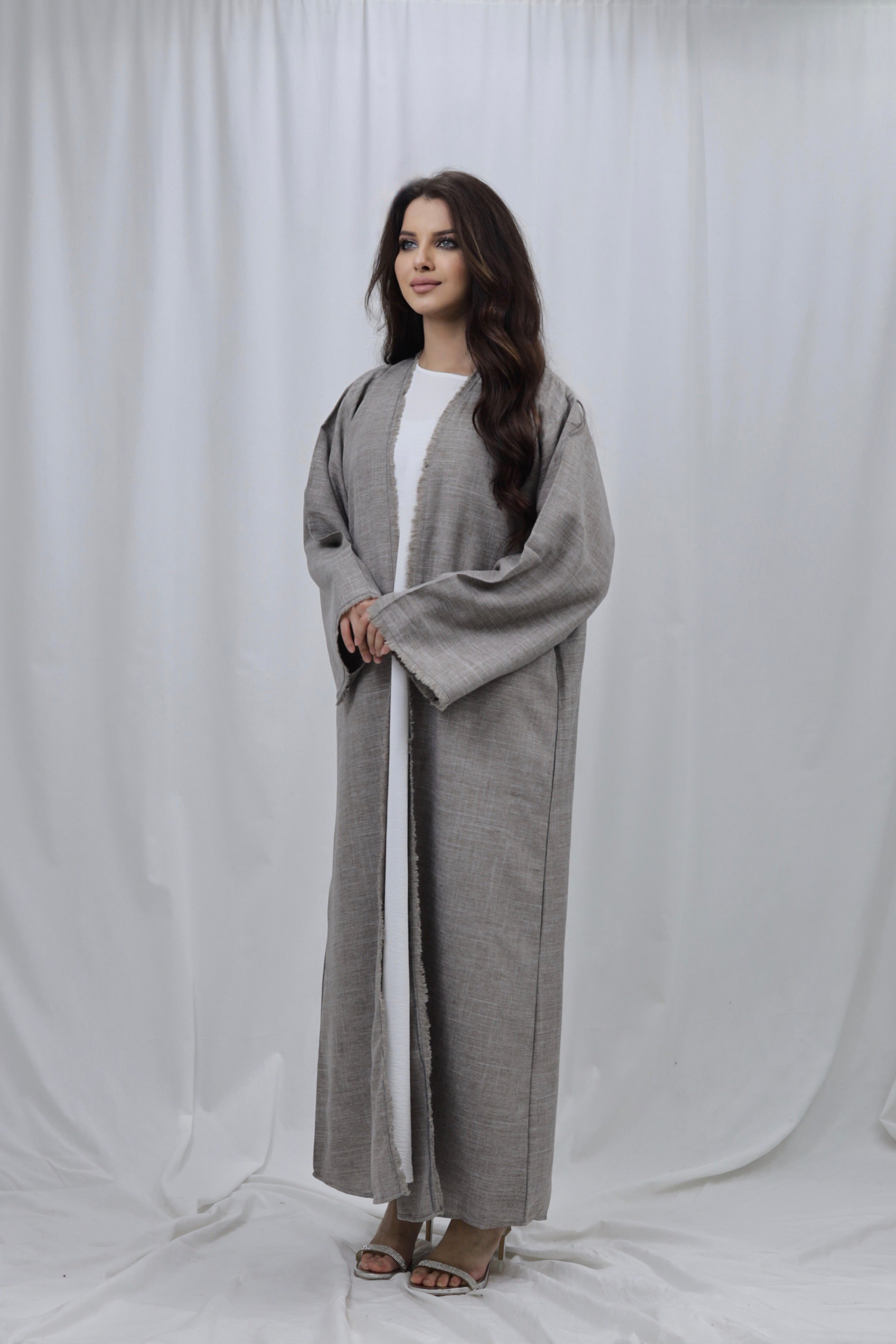 Linen Kimono | Light Brown