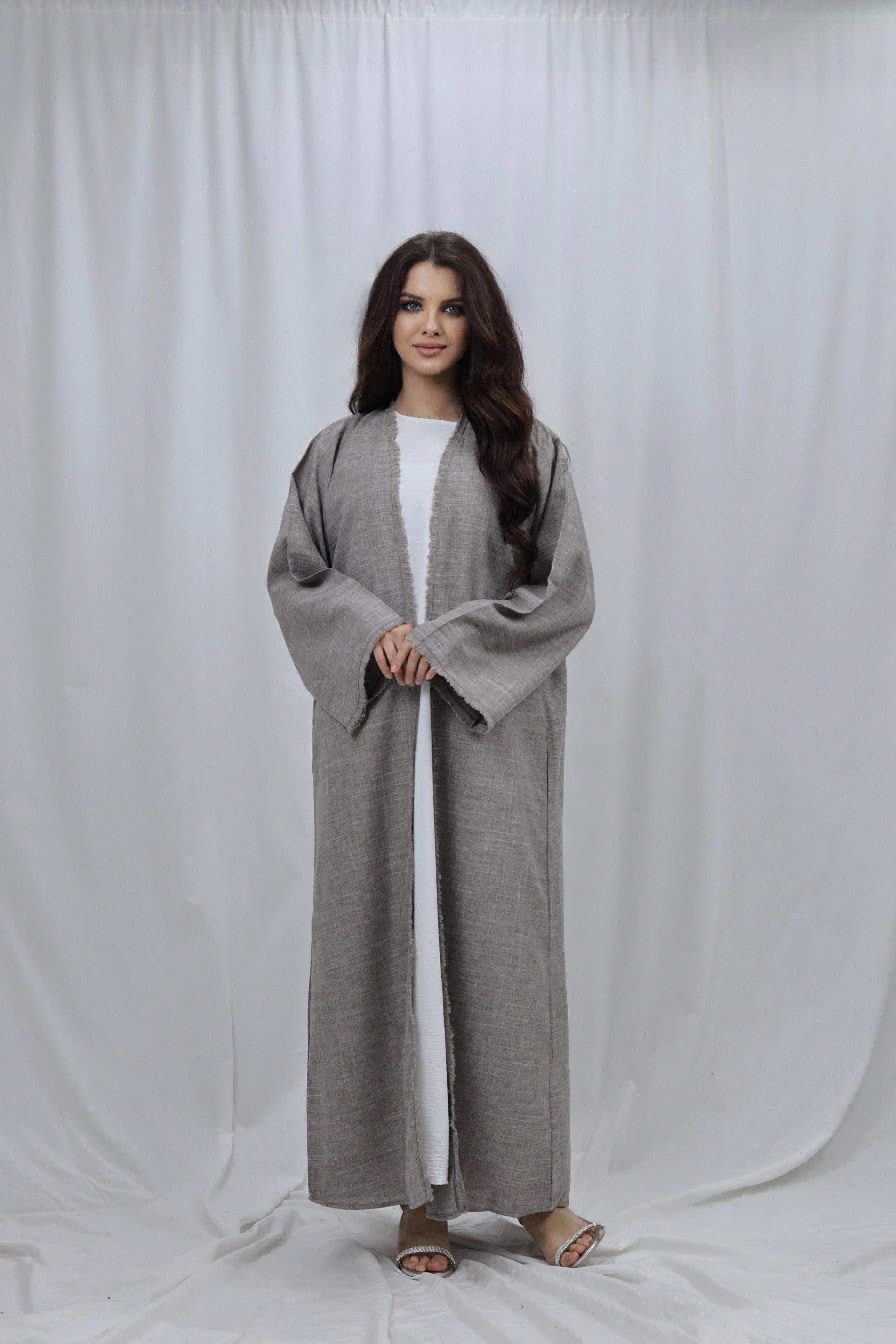 Linen Kimono | Light Brown
