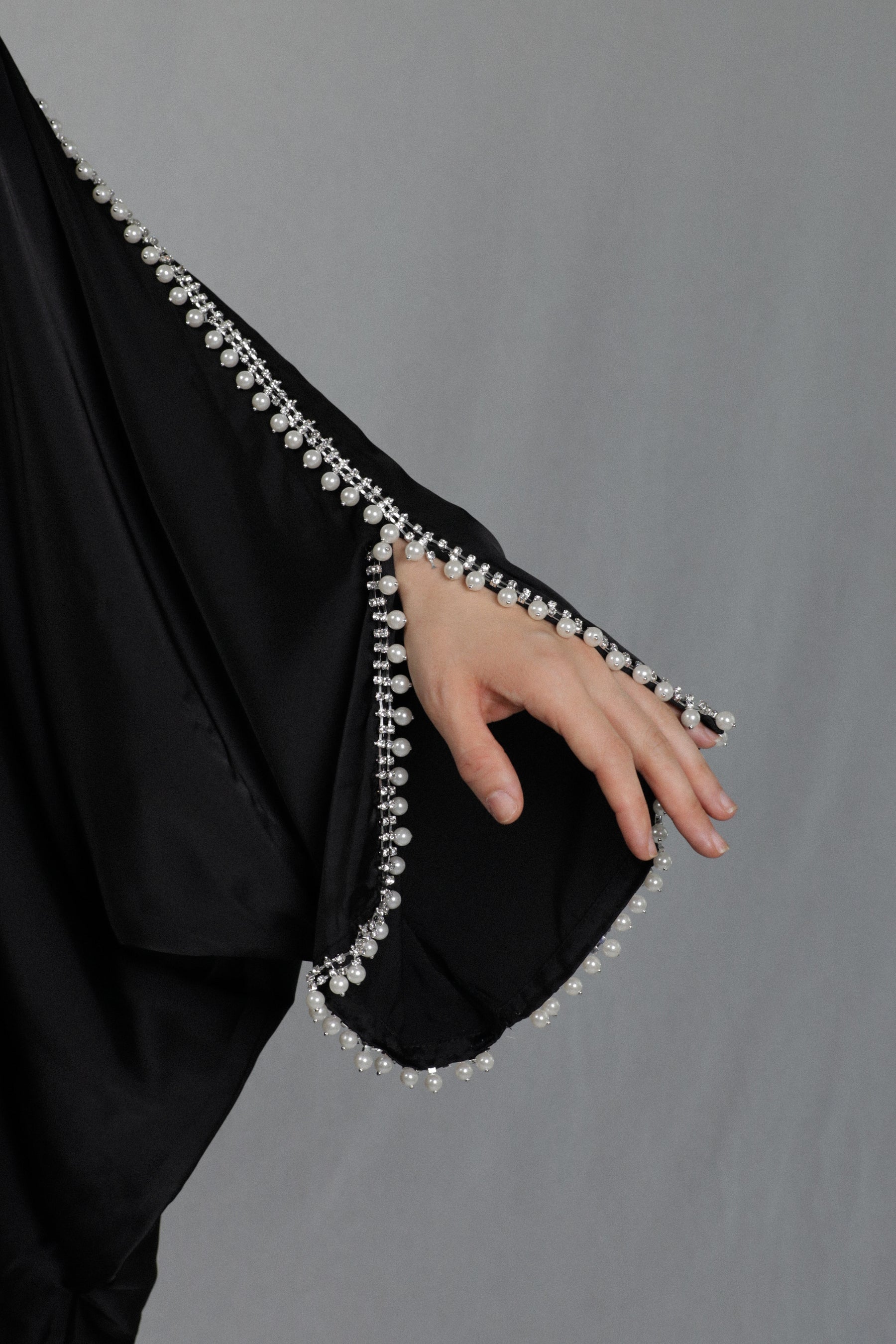 Abaya Pearl -  Black