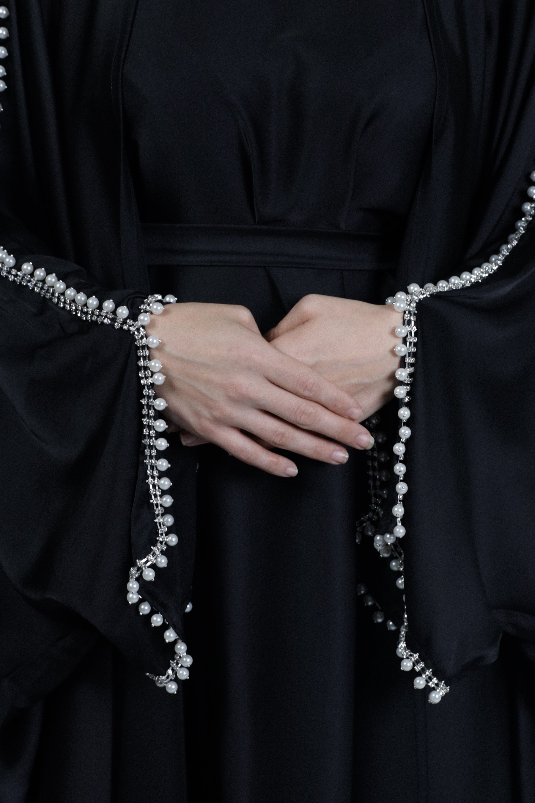 Abaya Pearl -  Black