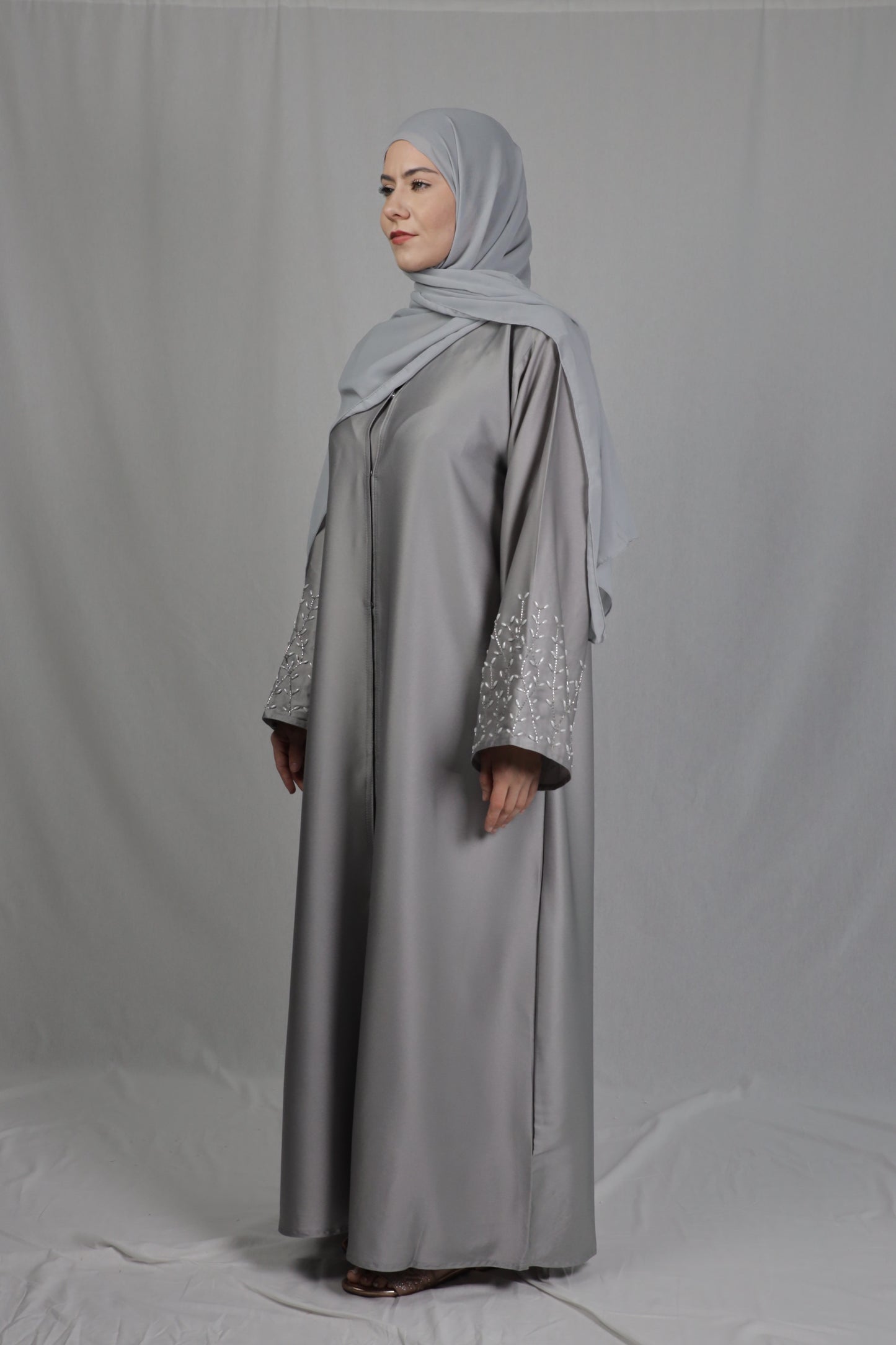 Abaya Mara - Light Grey
