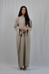 Linen Pocket Abaya | Beige