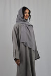 Linen Pocket Abaya - Breige