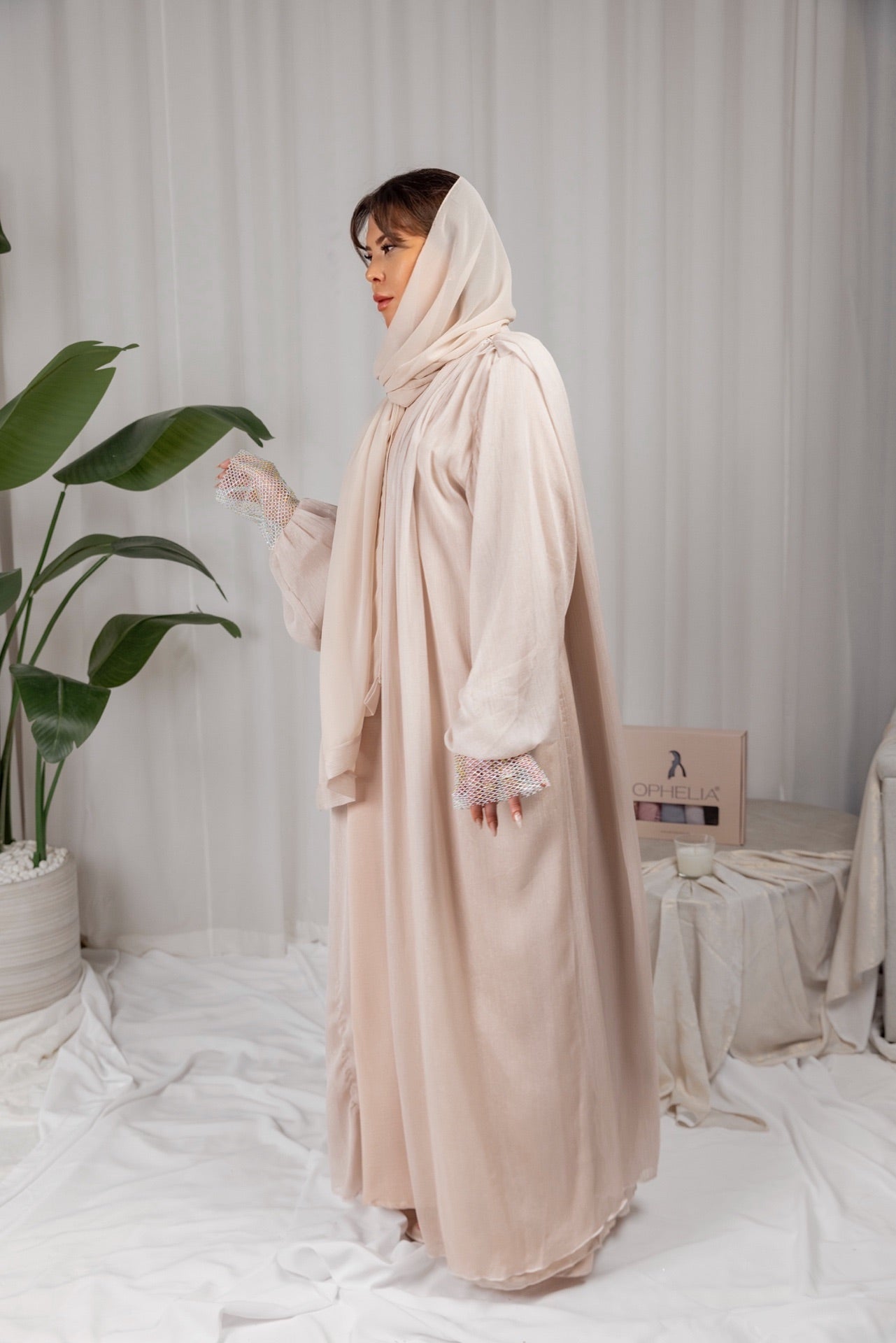 Bliss Abaya - Light Pink