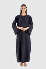 Charger l&#39;image dans la visionneuse de galerie, Linen Pocket Abaya | Black
