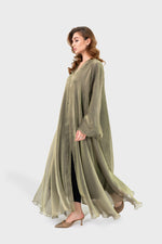 Bild in den Galerie-Viewer laden, Luna Abaya | Olivgrüner Glanz
