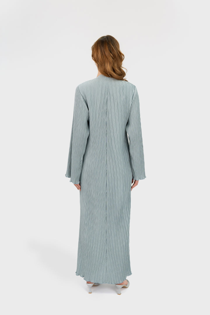Pleated Dress | Soft Blue
