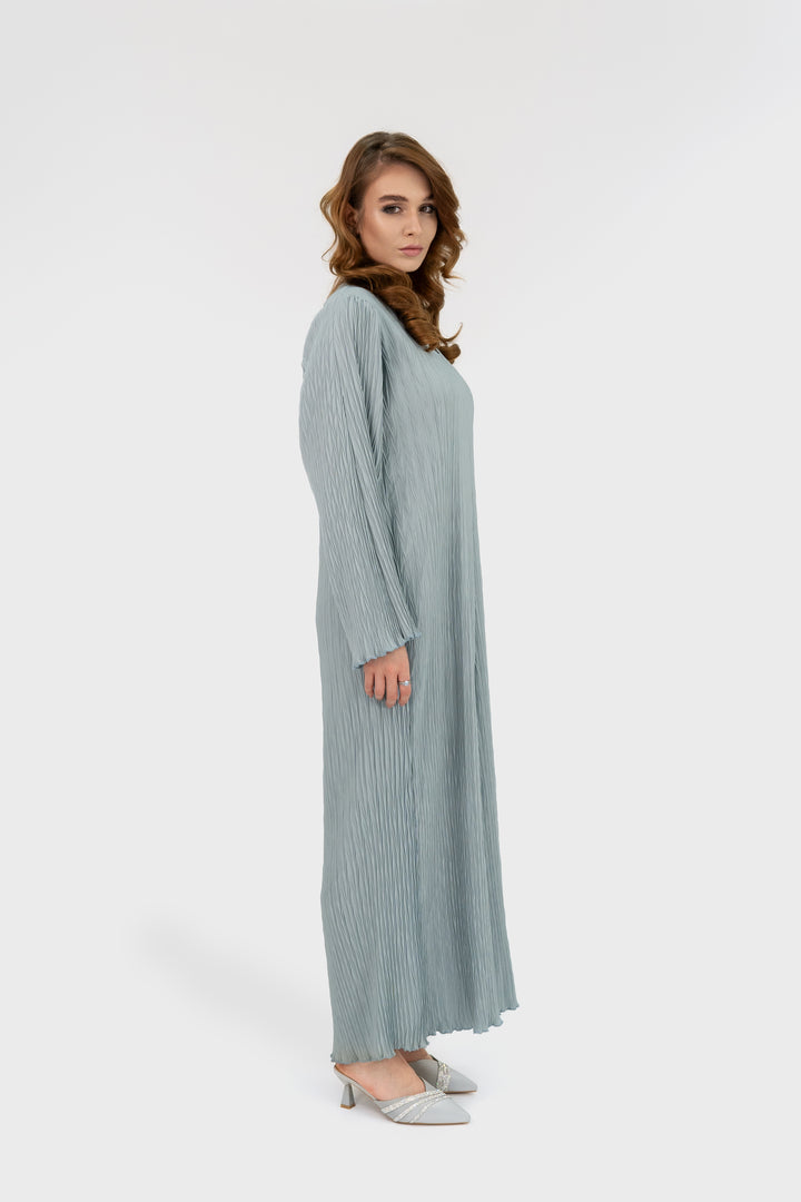 Pleated Dress | Soft Blue