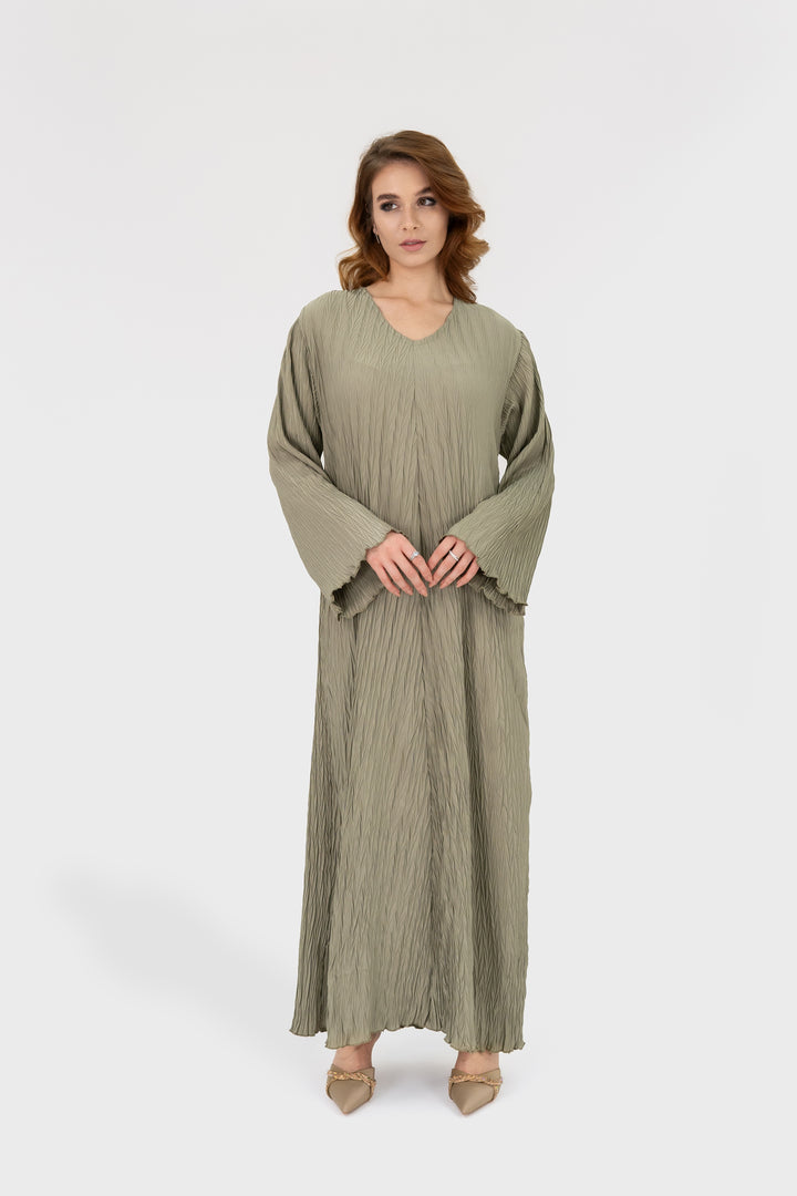 Pleated Dress | Pistachio