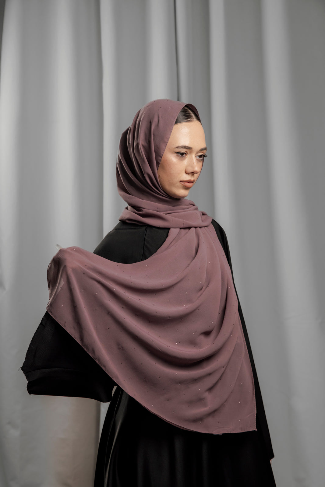 Chiffon Diamond - Dusty Rosewood