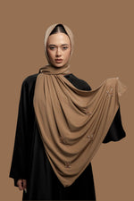 Load image into Gallery viewer, Premium Jersey Handmade Diamond 1 | Mocha Brown

