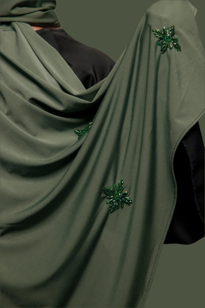 Premium Jersey Handmade Diamond 1 - Oliv Smaragd