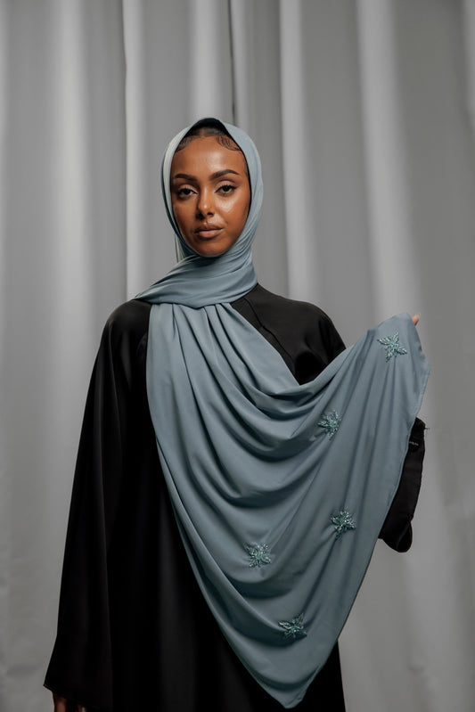 Premium Jersey Handmade Diamond - Steel Blue