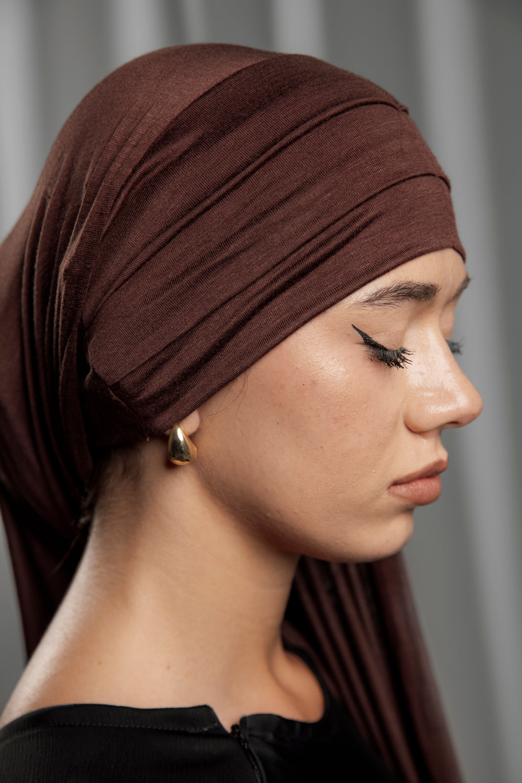 Pre-Tied Hijab -  Deep Brown