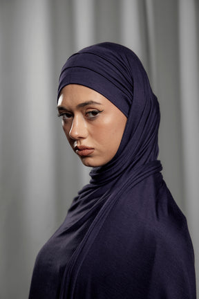 Pre-Tied Hijab -   Midnight Blue