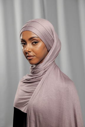 Pre-Tied Hijab - Mauve Shade