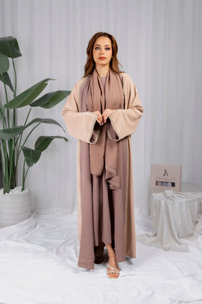 Astra Abaya - Beige-Rose