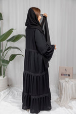 Bild in den Galerie-Viewer laden, Azura Abaya - Schwarz

