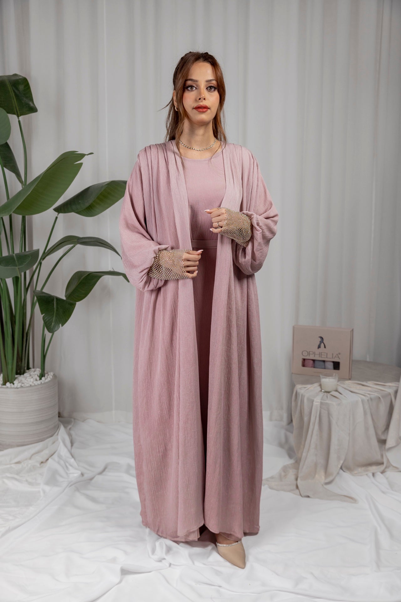 Bliss Abaya - Pink