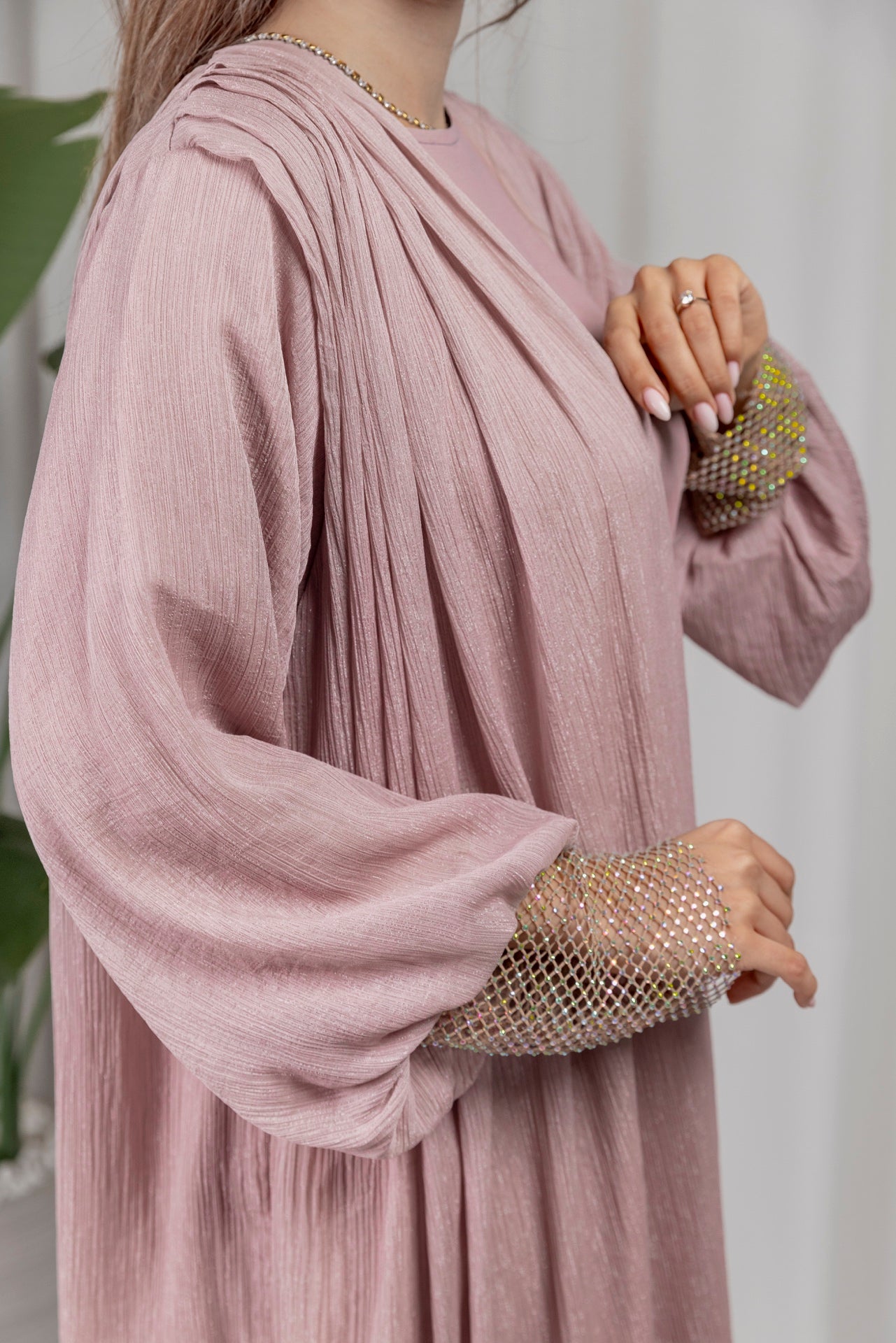 Bliss Abaya - Pink