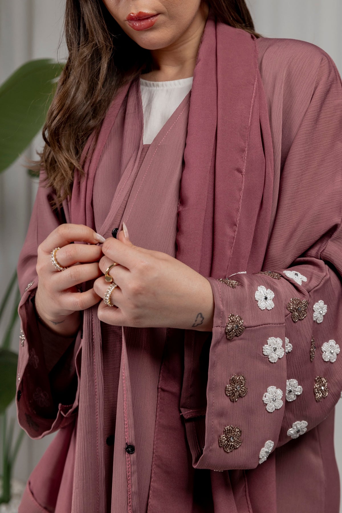 Elara Abaya - Pink