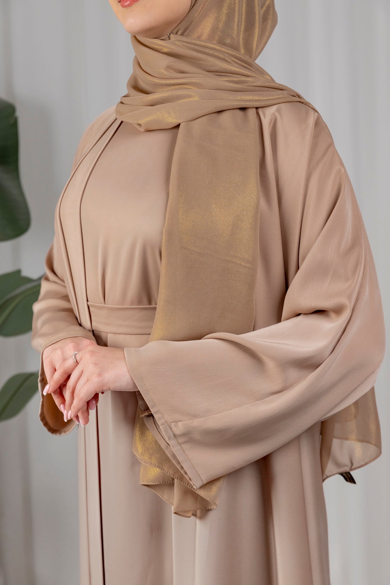 Raina Abaya - Beige