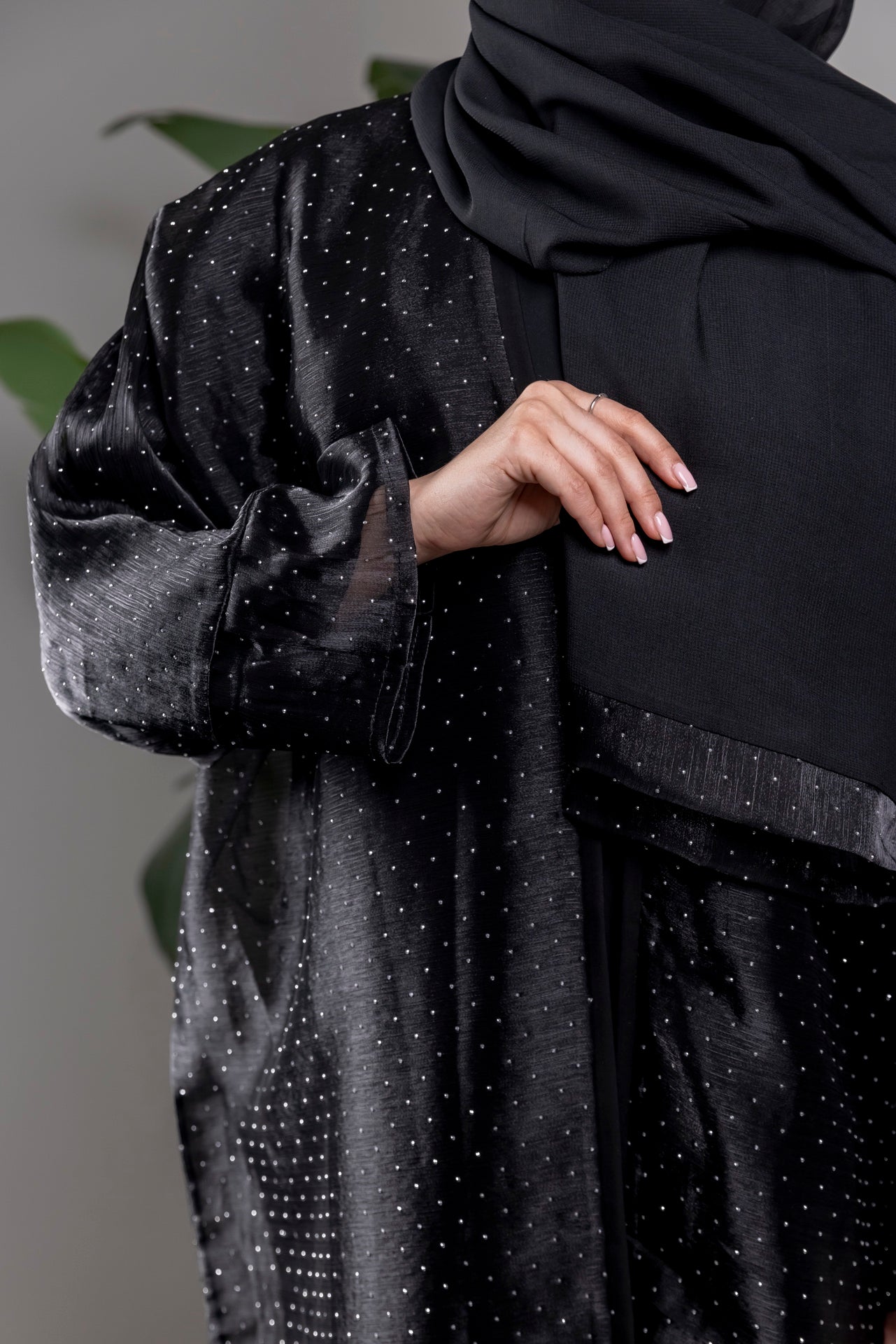 Diamond Abaya - Black