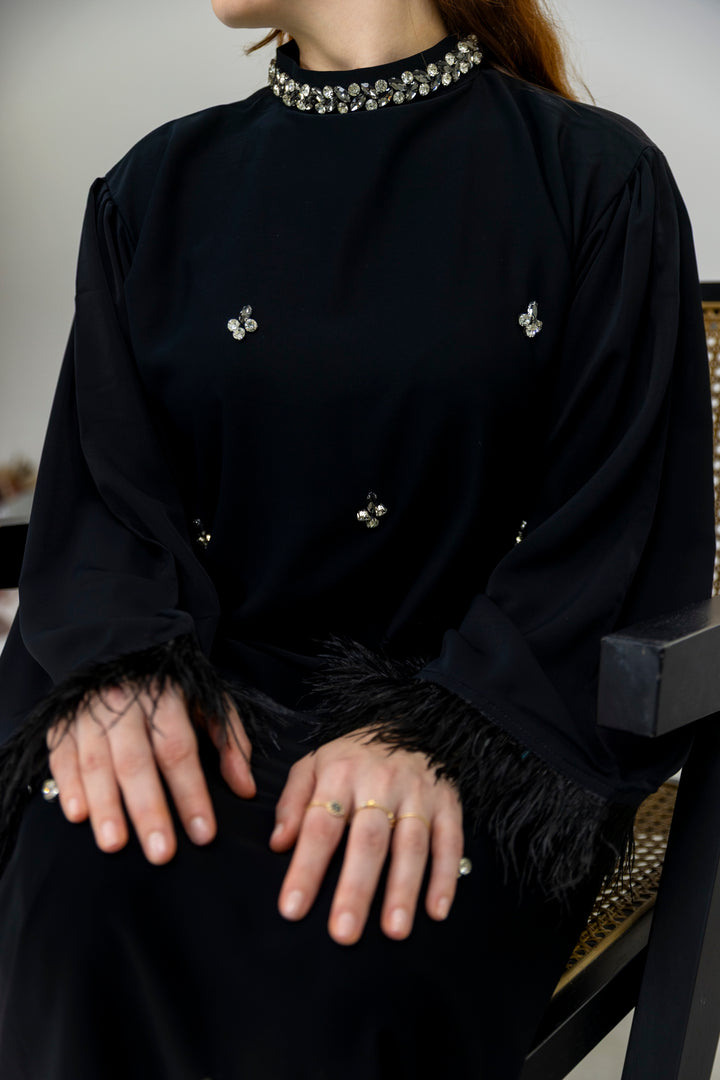 Wunder-Abaya | Schwarz