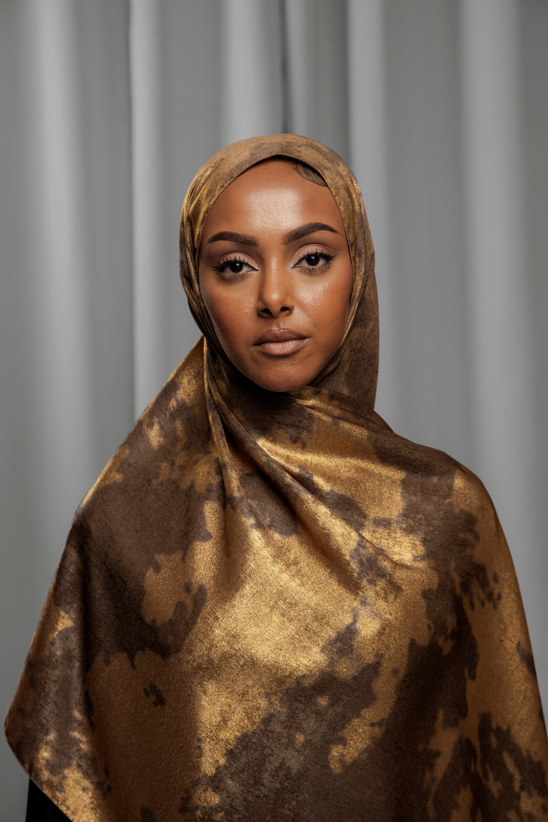 Luxury Series Hijab -  Golden Bronze