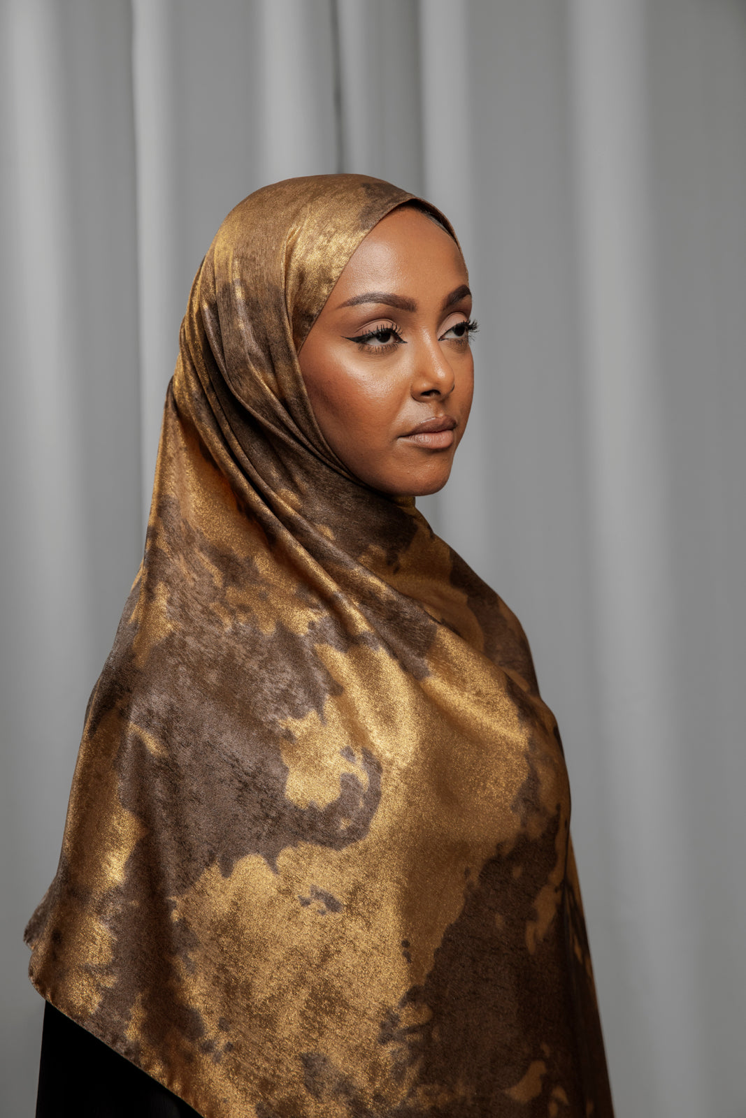 Luxury Series Hijab -  Golden Bronze