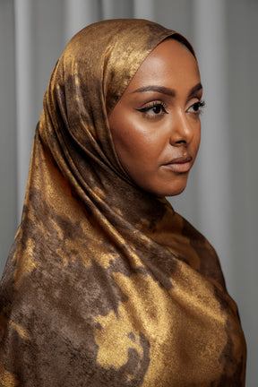 Luxury Series Hijab -  Golden Bronze