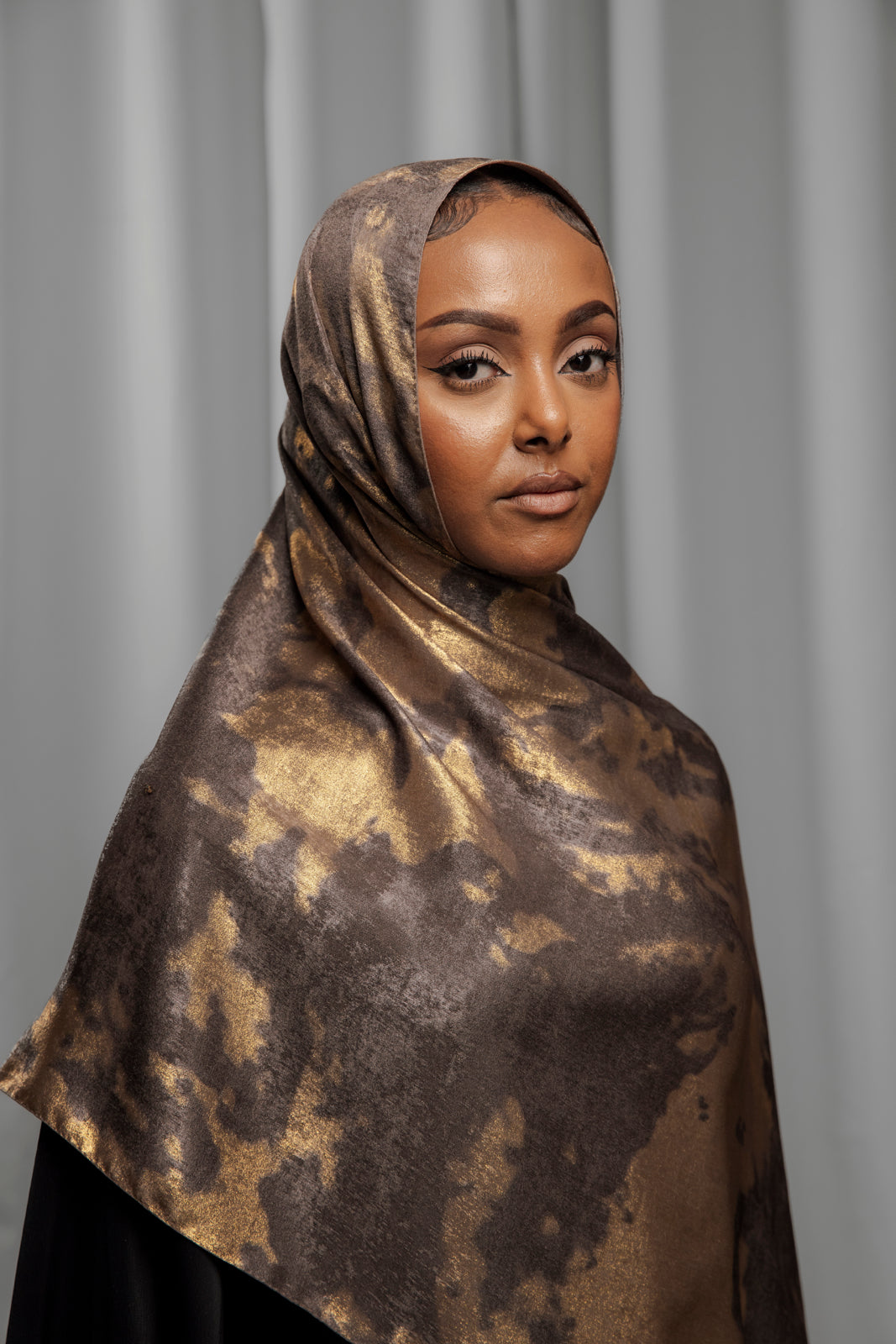 Luxury Series Hijab -  Mocha Gold