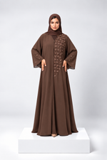 Bild in den Galerie-Viewer laden, Floralina Floral Button Abaya – Flower Embellished Modest Abaya